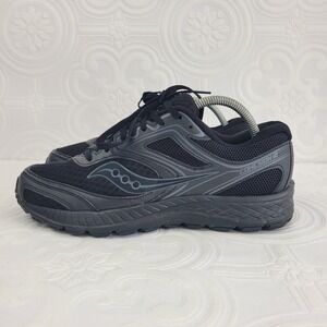 Saucony Cohesion 12 Mens Black Running Shoes Sneakers Athletic‎ Size 9